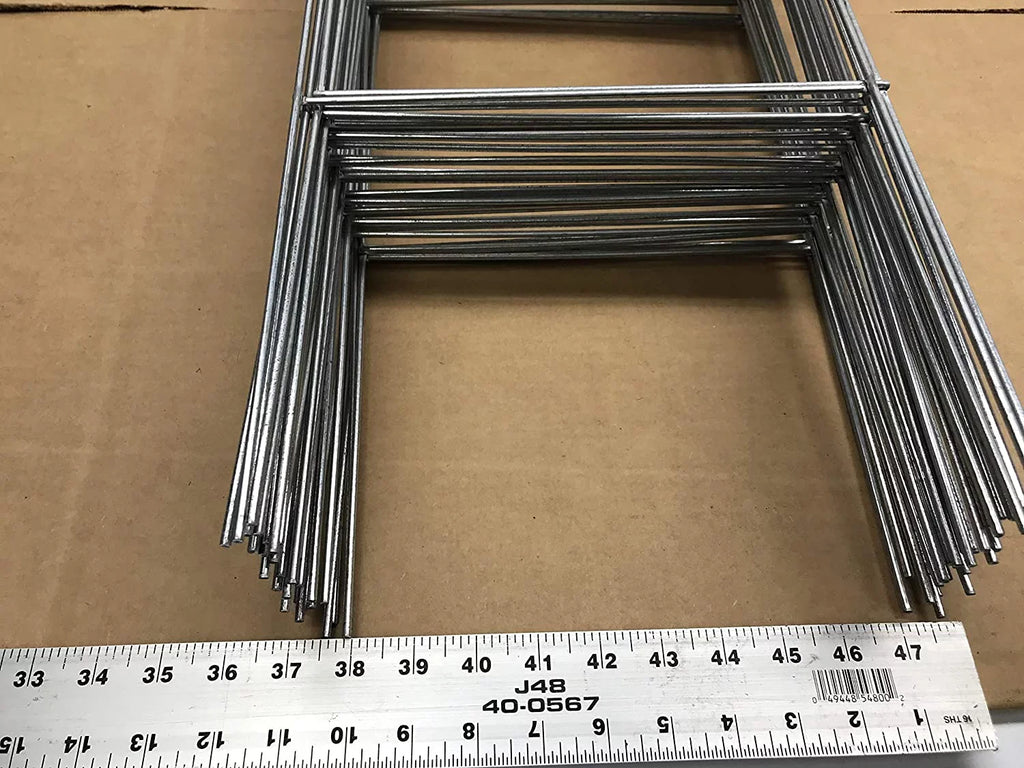 50 Metal Wire Stake 10 x 30 Inch x 9 Gauge Galvanized Wire Double -Frame Sign Holder, Signs Stake 30'' Tall and 10'' Wide use with 4mm or 5mm Corrugated Signs, Ship Same Day (Pkg50Stake30)