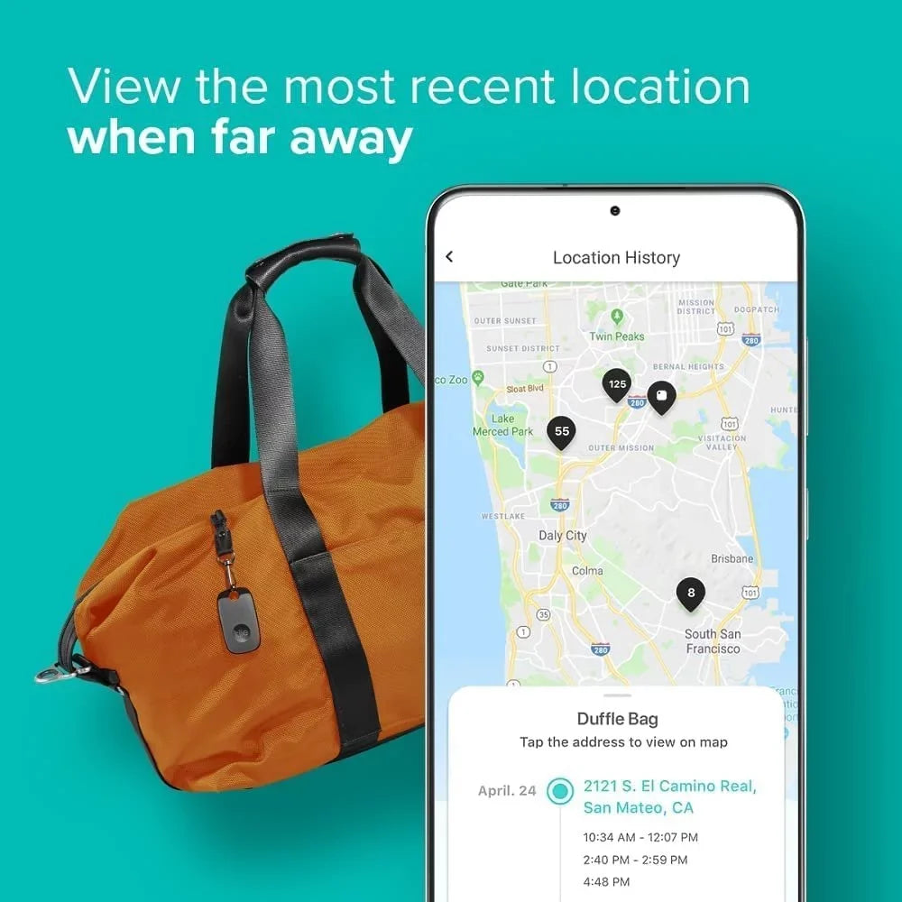 Tile Pro 2022 2-Pack. Powerful Bluetooth Tracker, Keys Finder and Item Locator for Keys, Bags, and More; Up to 400 ft Range. Water-Resistant. Phone Finder. iOS and Android Compatible.