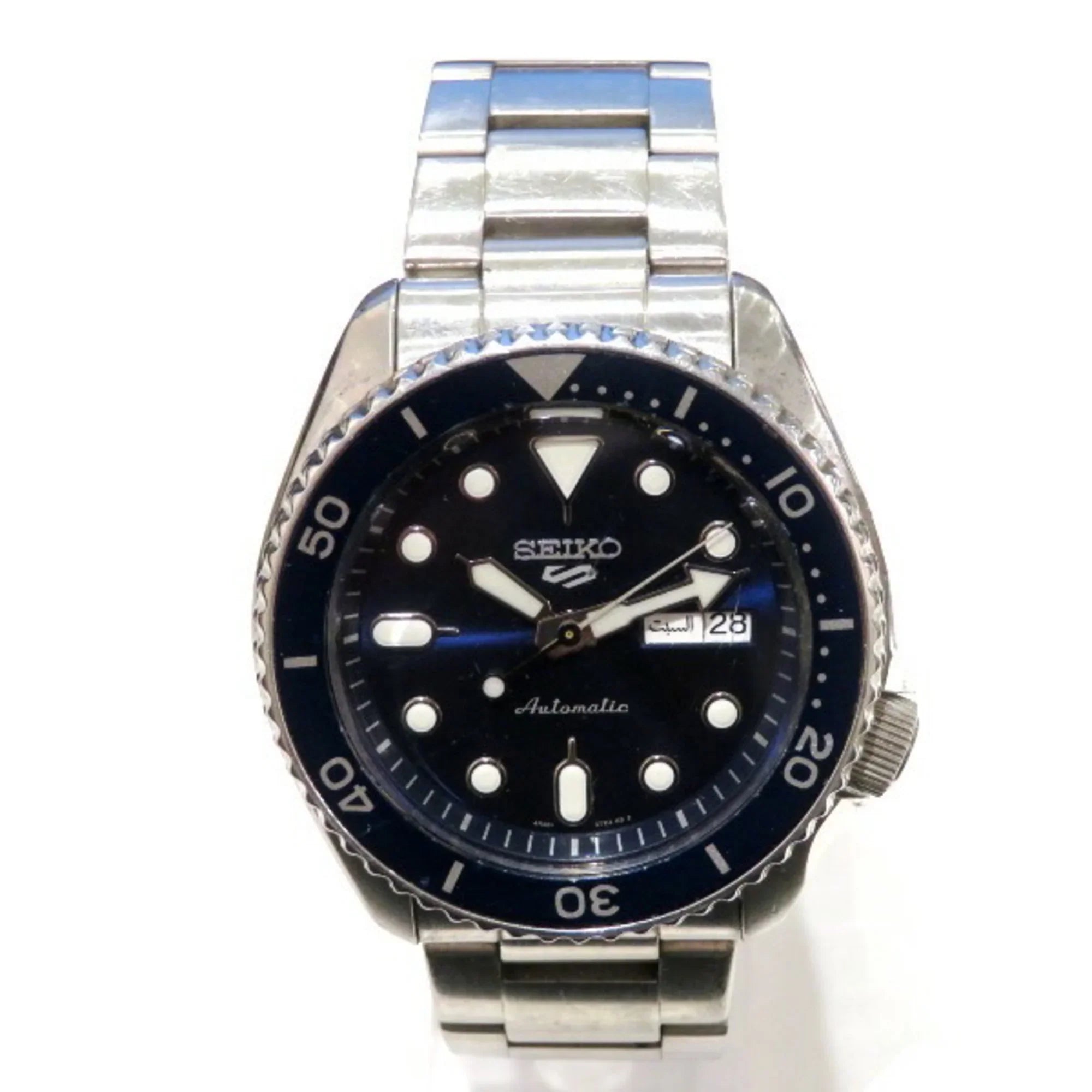 Pre-Owned Seiko Five Sports Mechanical 4R36-07G0 Automatic Watch Men's Wristwatch (Fair)