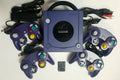Indigo Nintendo Gamecube Bundle / Four Controllers / Memory Card (Used)
