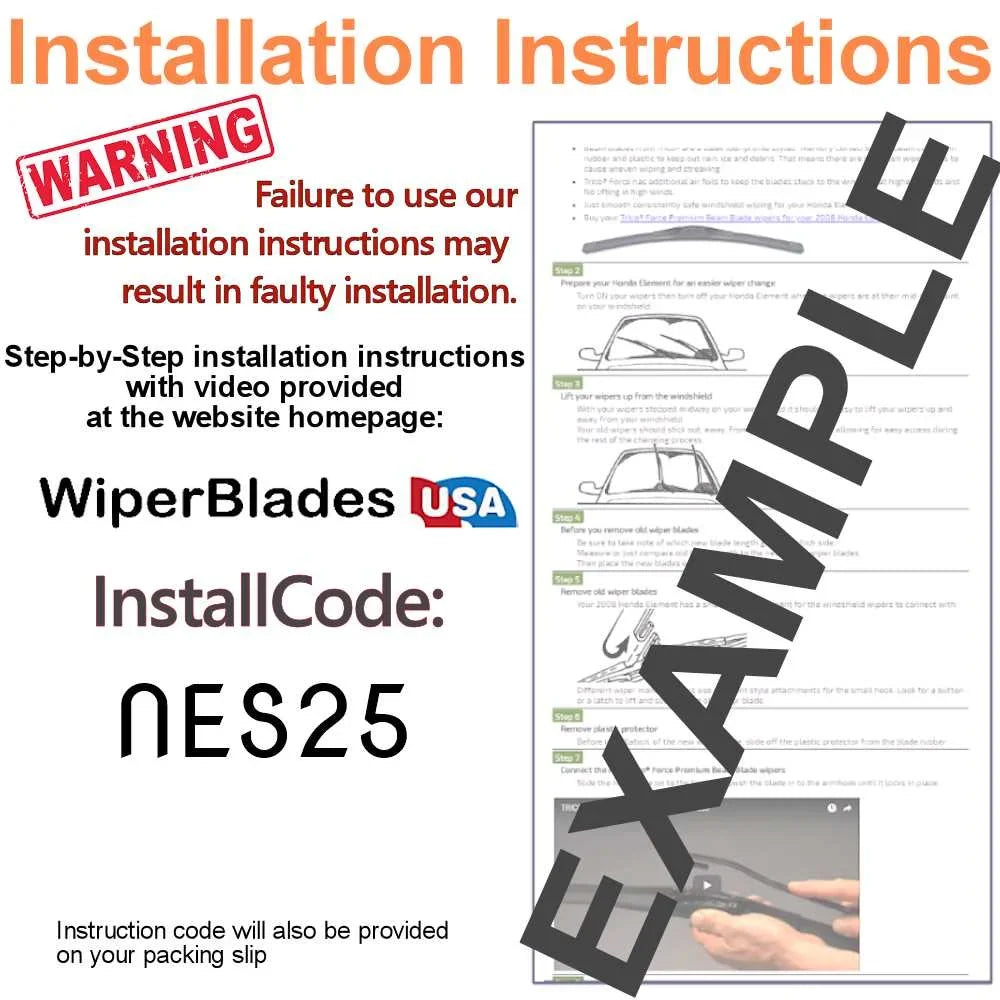 2019 Cadillac  Base Performance Beam Wipers (Set of 3) w/Rear Wiper
