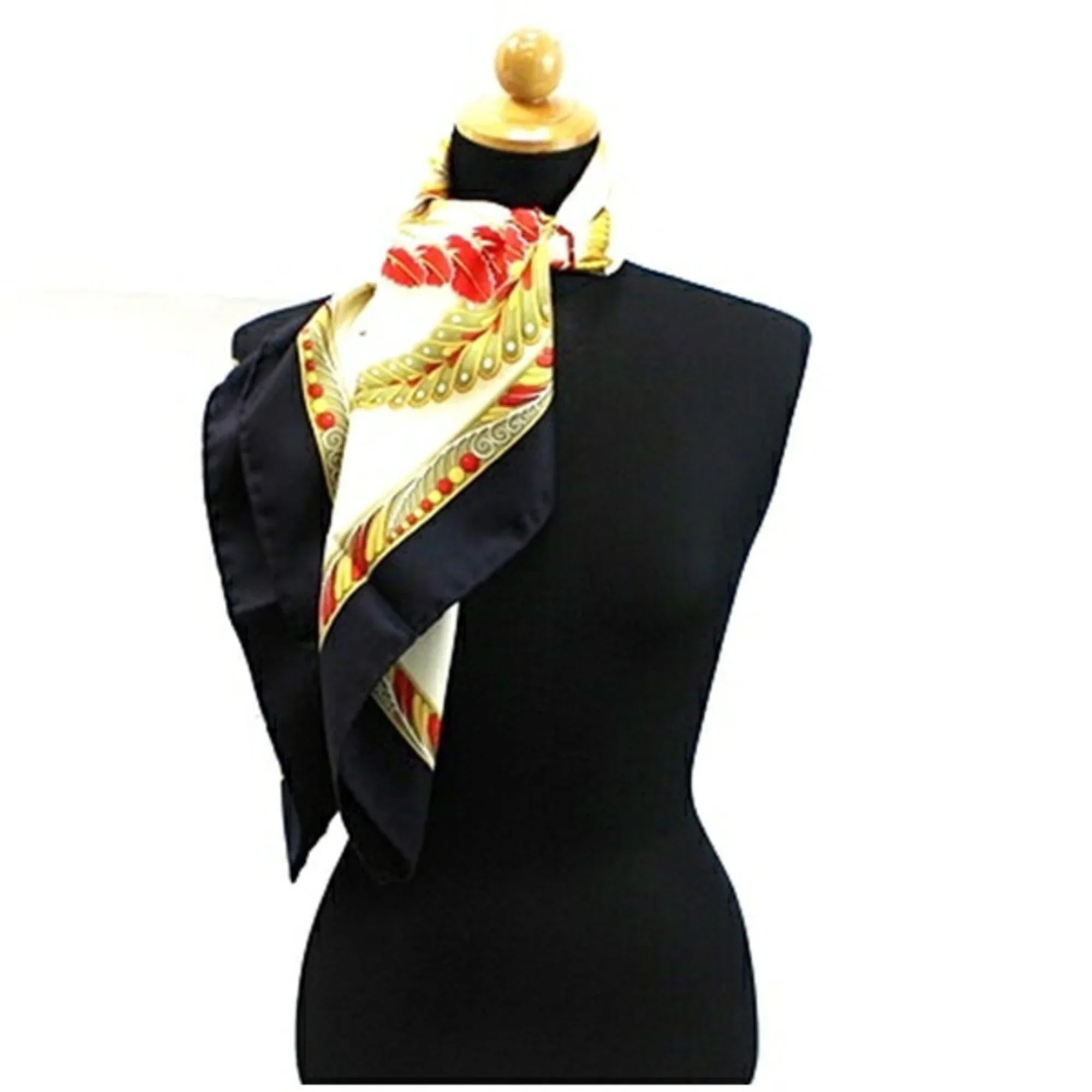 Pre-Owned Salvatore Ferragamo Scarf Muffler Black x Multicolor Women's (Good)