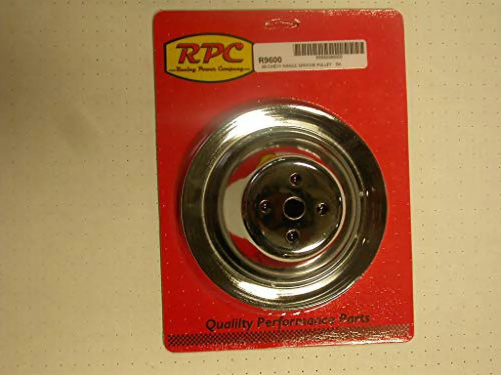 Racing Power Company  Chrome Steel Water Pump Pulley Sbc Short 7.1 Dia