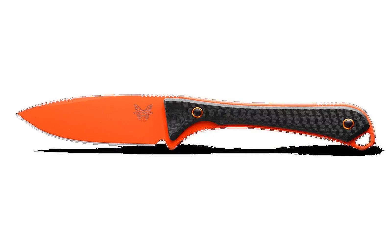 Benchmade Altitude 3.08" Fixed Blade Carbon Fiber Handle Orange Cerakote - 15201OR Knife
