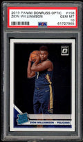 Zion Williamson Rookie Card 2019-20 Panini Donruss Optic #158  10