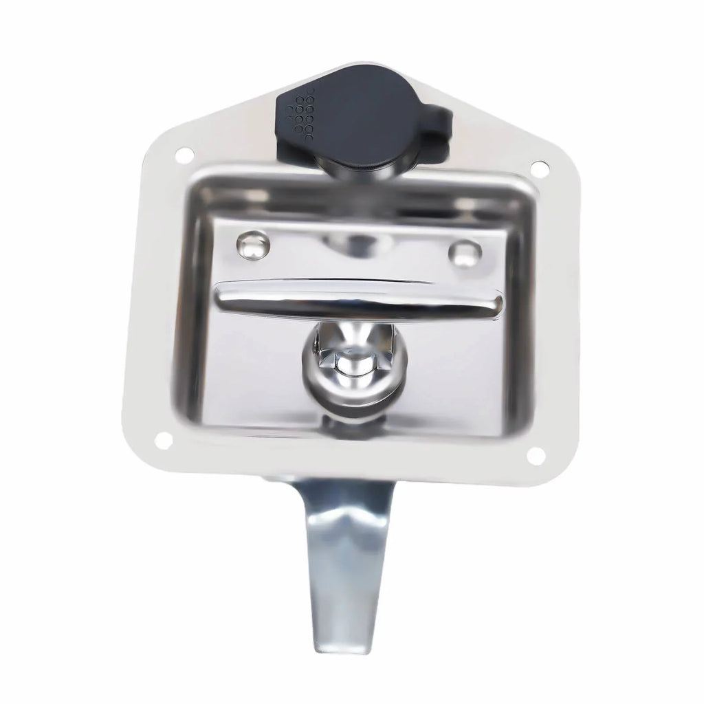 Set of 6 Folding -handle Tool Box Lock  Door Latch w/ 12 Keys Stainless Steel