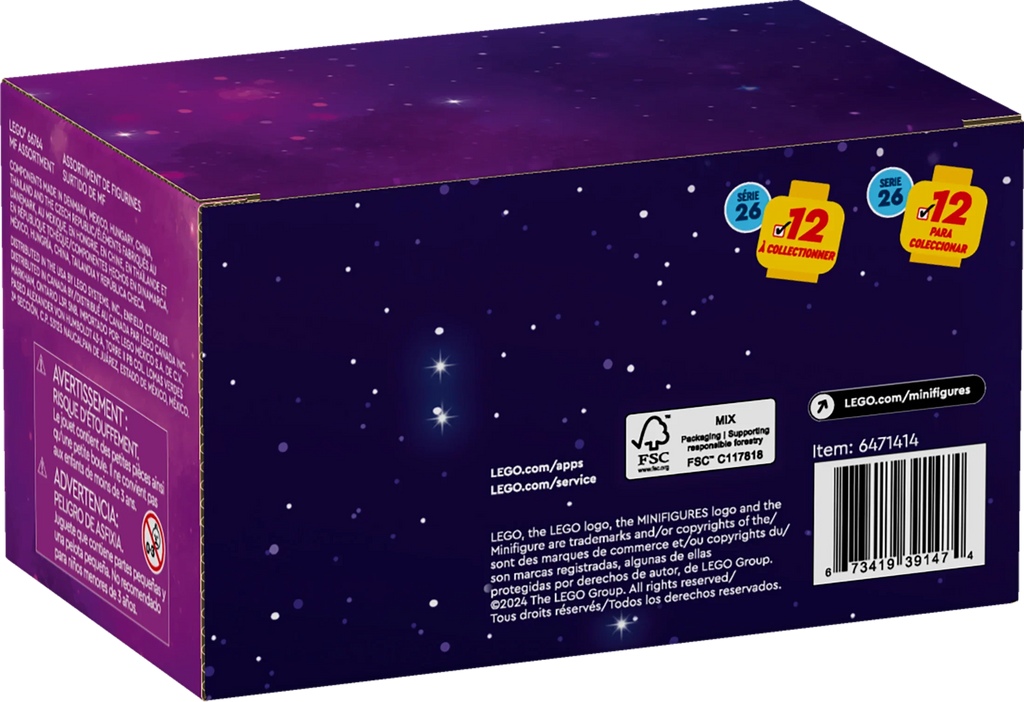 Minifigures Series 26 Space 6 Pack, Multi Pack of Collectible Minifigures for Kids, Sci-Fi Toy Building Set for Independent Play, Gift Idea for Boys and Girls Aged 5 Years Old and Up, 66764