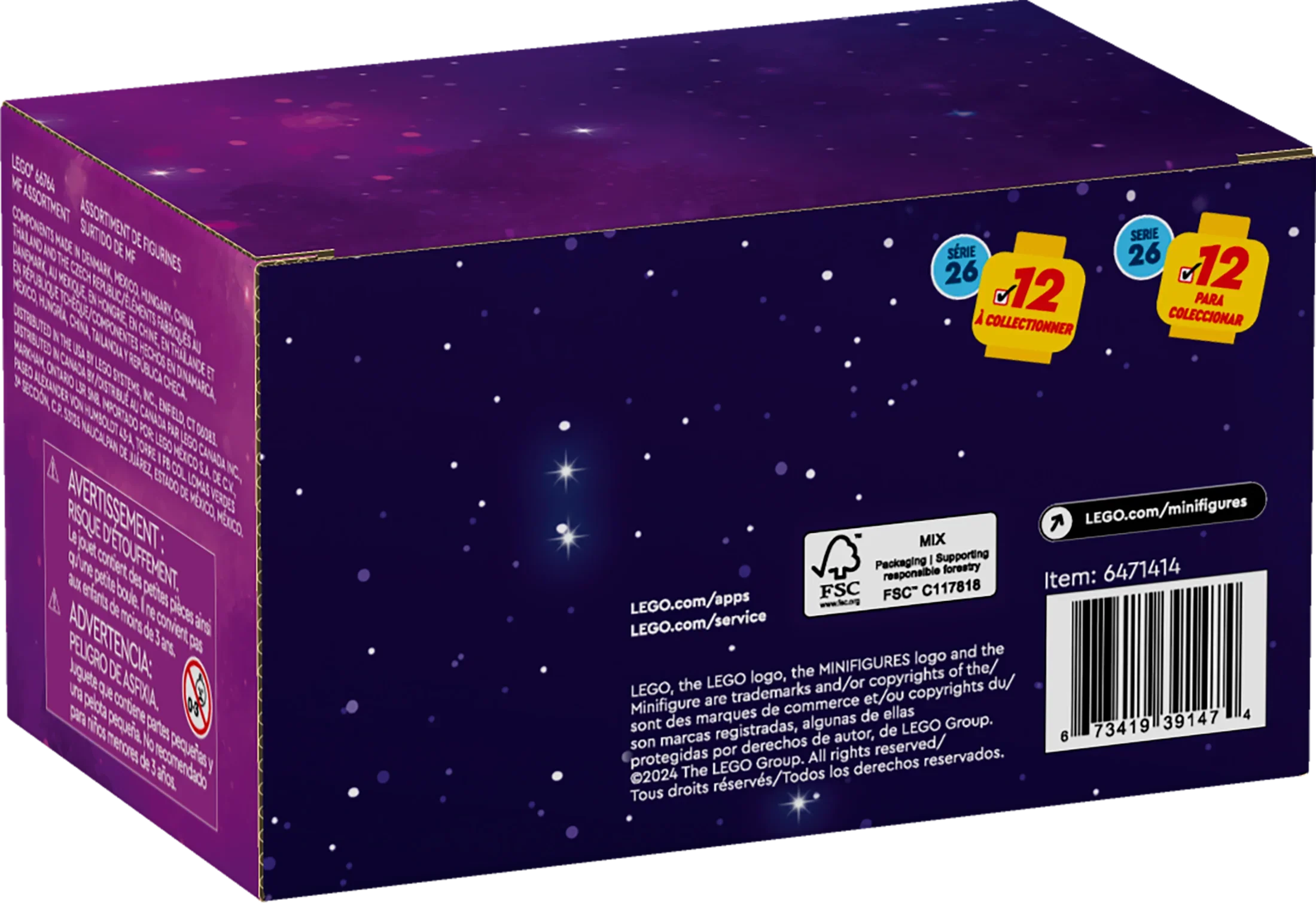 Minifigures Series 26 Space 6 Pack, Multi Pack of Collectible Minifigures for Kids, Sci-Fi Toy Building Set for Independent Play, Gift Idea for Boys and Girls Aged 5 Years Old and Up, 66764