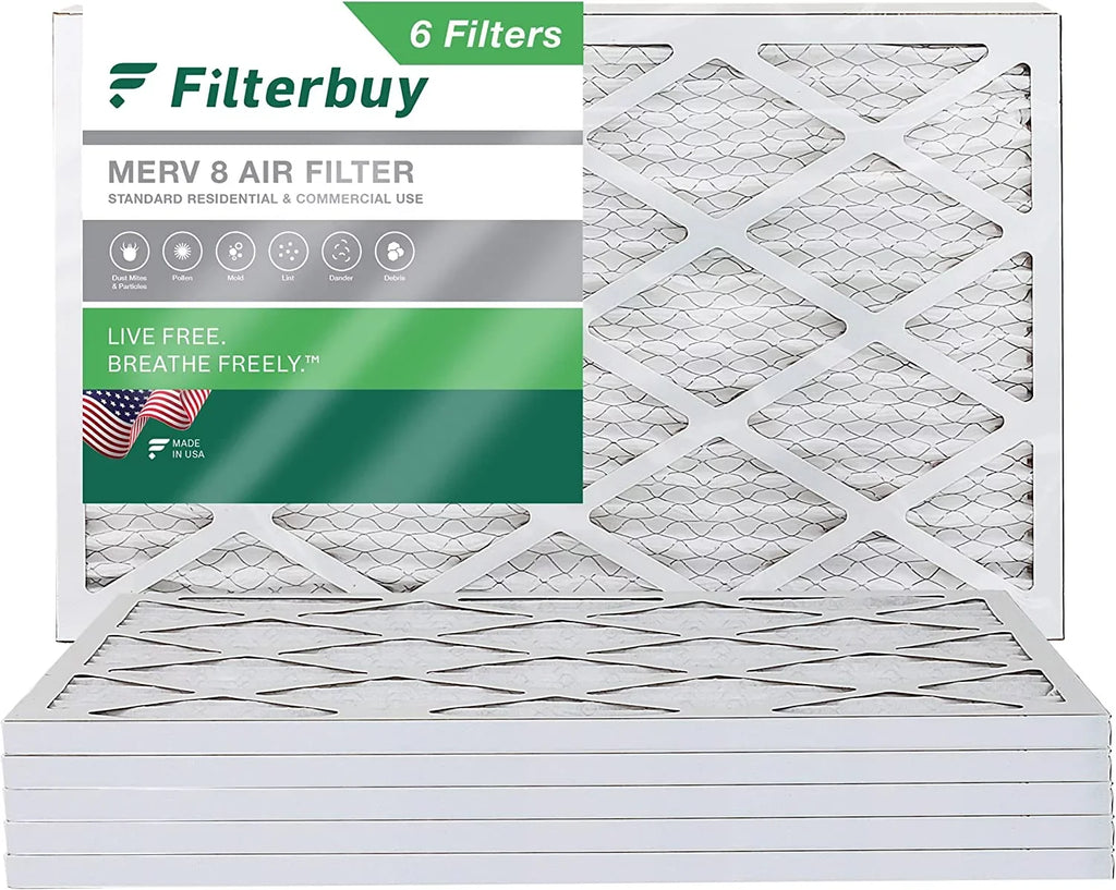 Filterbuy 20x32x1  8 Pleated   Furnace Air Filters (6-Pack)