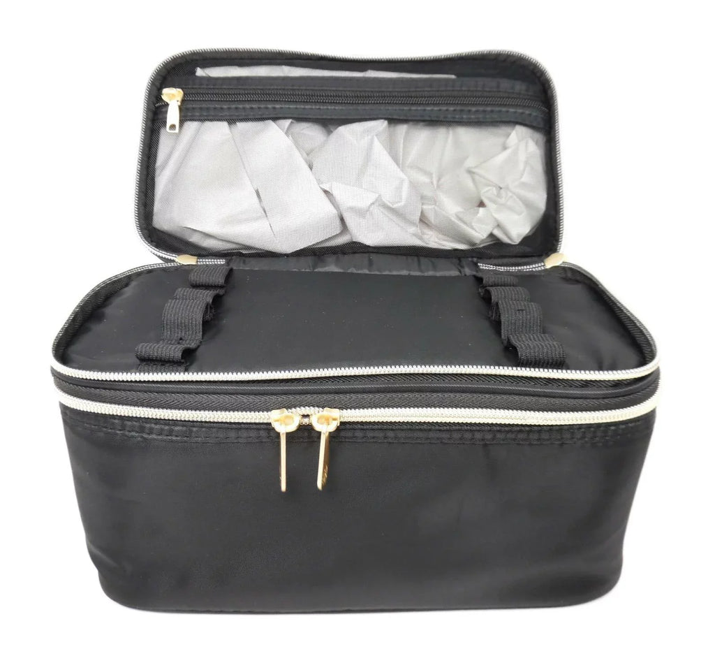 Sonia Kashuk Double Zip Train Case Makeup Bag - Black Black