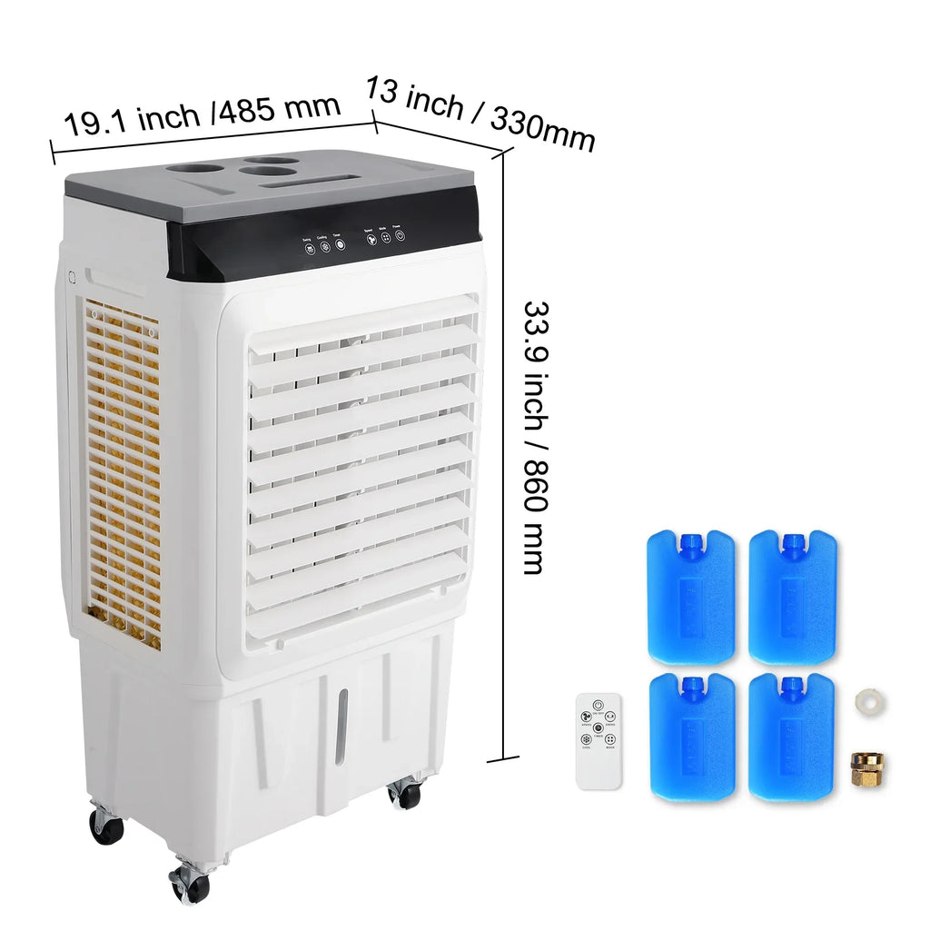 Evaporative Cooler Swamp Cooler 3-in-1 2100  7 Gal 12h Timer Air Humidifier