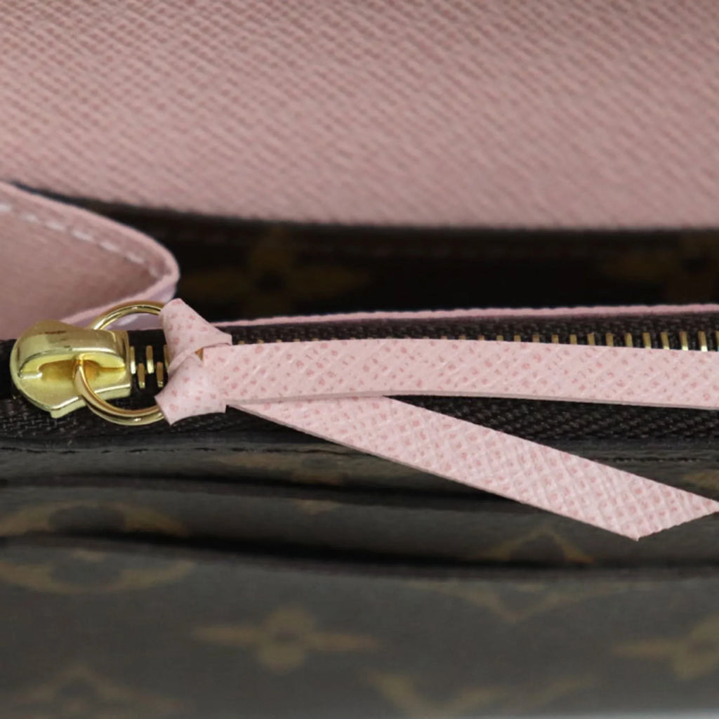 Pre-Owned   Portefeuil Emily Long Wallet Monogram Rose Ballerine   Women's (Good)