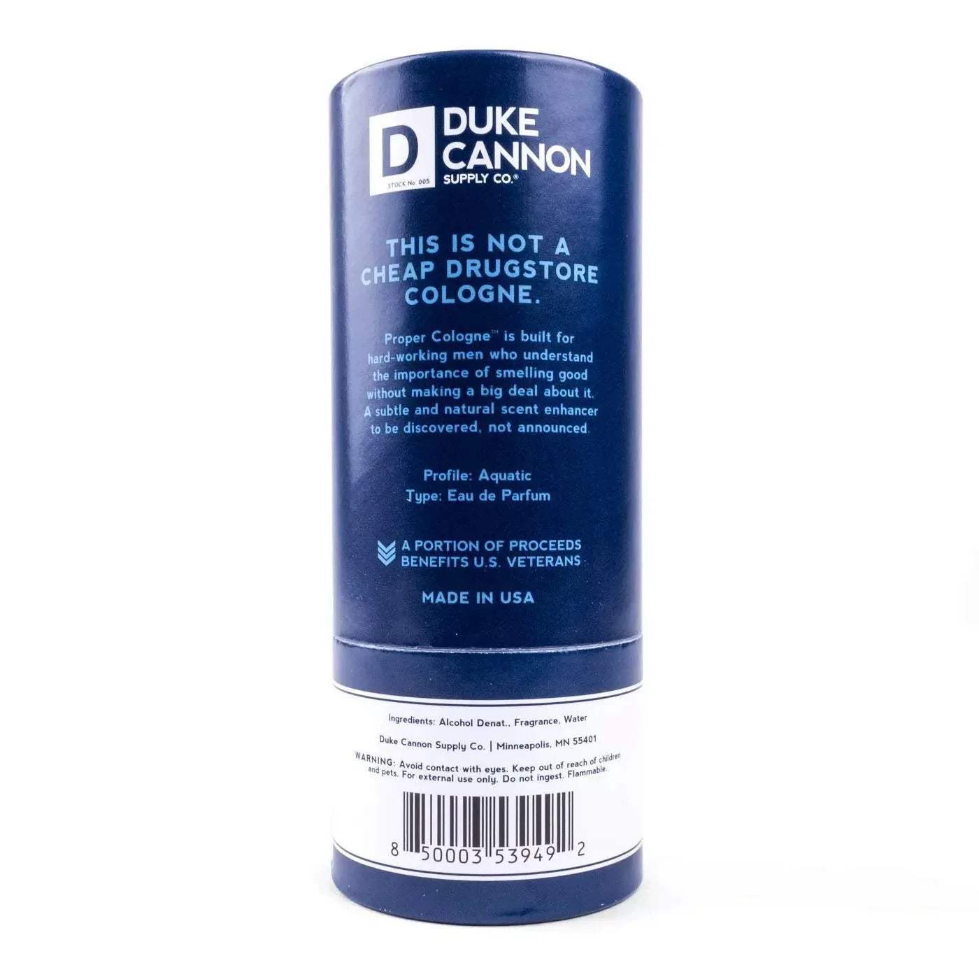 Duke Cannon Supply Co. Proper Cologne, 1.7 Fl Oz - Huron/Eau de Parfum for Men