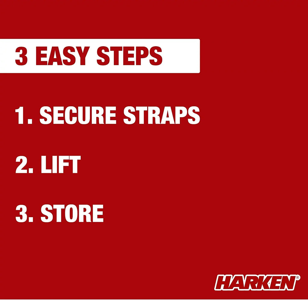 '- Truck Cap Overhead Garage Storage Hoist, Self-Leveling, Safe Anti-Drop System, Easy One-Person Operation, Smart Garage Organization