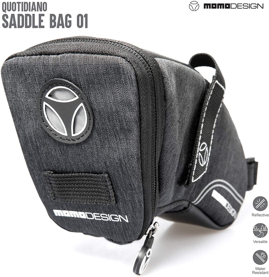Bike  Saddle Bag  Weather Safe  Perfect for Storage  Led Tail Light & Reflective Design  Capacity of 1.2