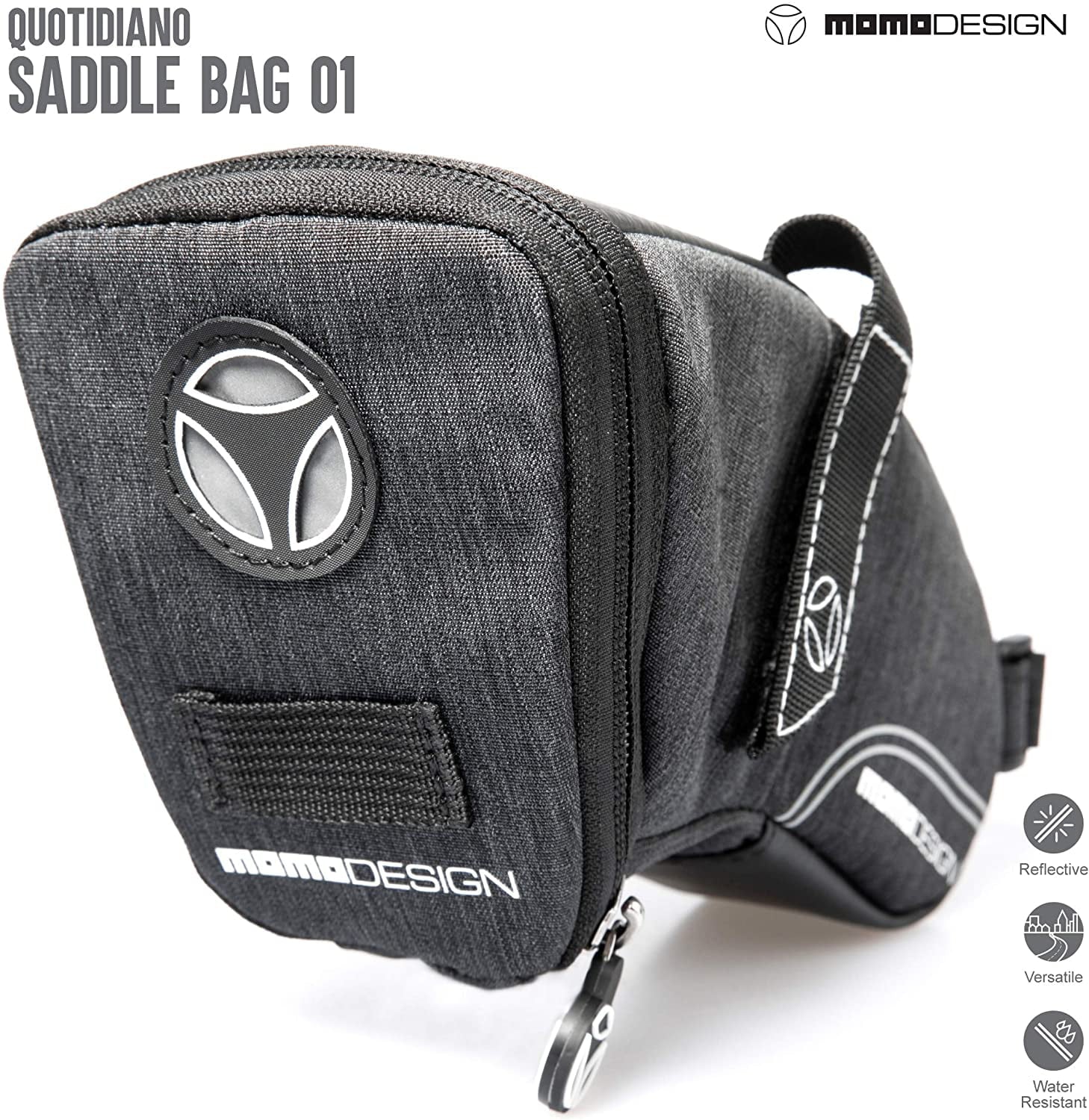 Bike  Saddle Bag  Weather Safe  Perfect for Storage  Led Tail Light & Reflective Design  Capacity of 1.2
