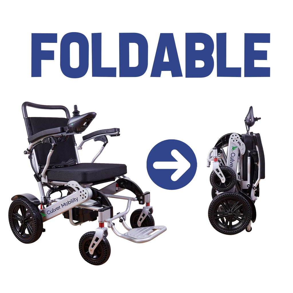 Alton Mobility - Exclusive Lightweight and Foldable Electric Power Wheelchairs 360lbs - 500W - 20 miles -