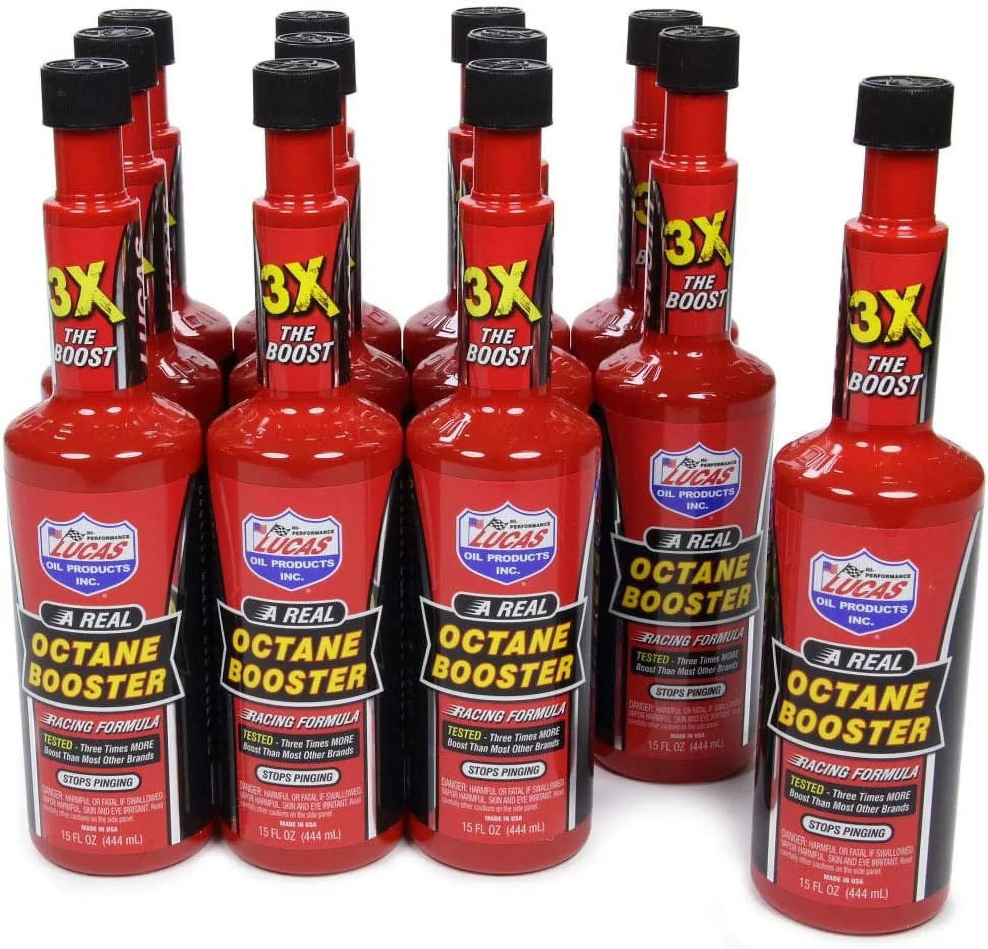 Lucas Oil 10026- Octane Booster - 15 oz Pack of 12