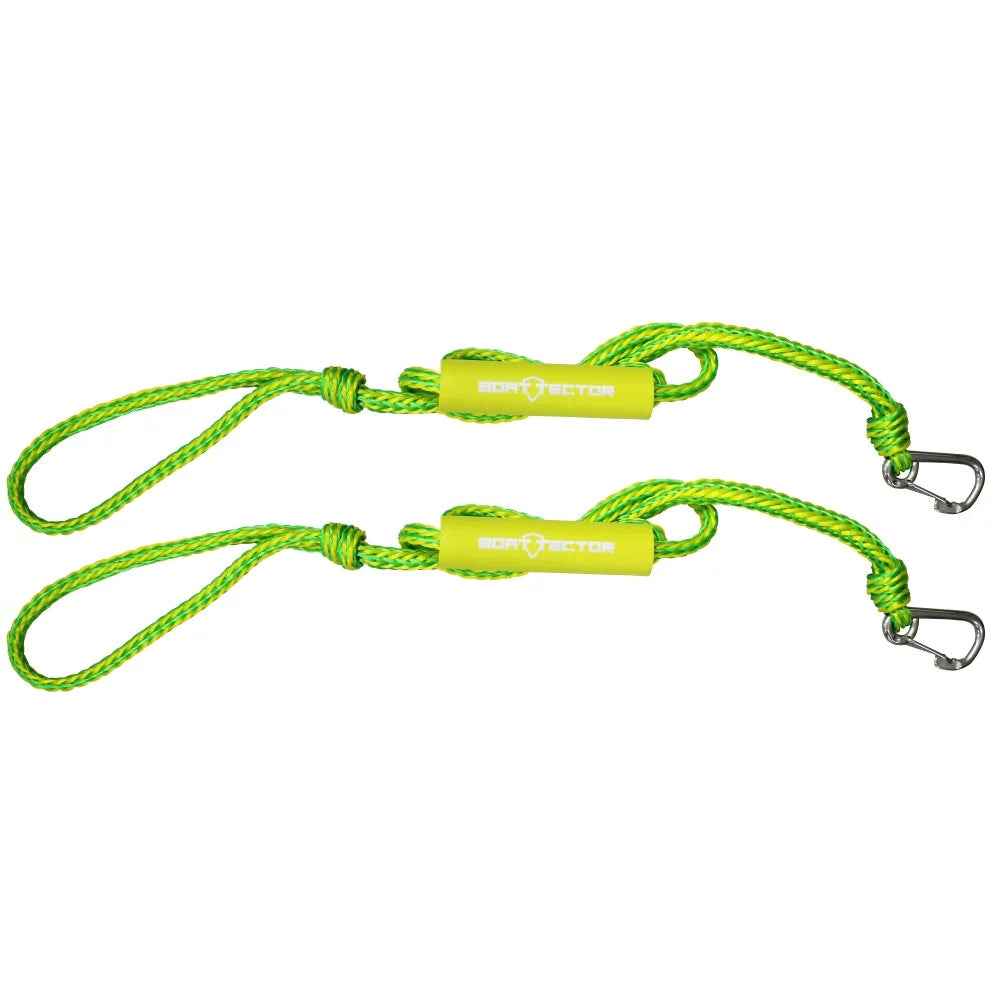Extreme Max 3006.3132 BoatTector  Dock Line Value 2-Pack - 9 Ft., Green and Yellow