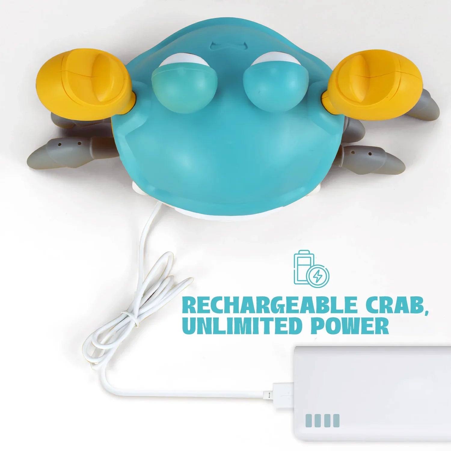 Fleur Cute And Multicolor Crawling Crab With Built-in Light & Music For Little Kids 6-12 Years And Toddlers 0-6 Months Tummy Time, Learning Crawl - Ideal Birthday, Holiday And Christmas Gift