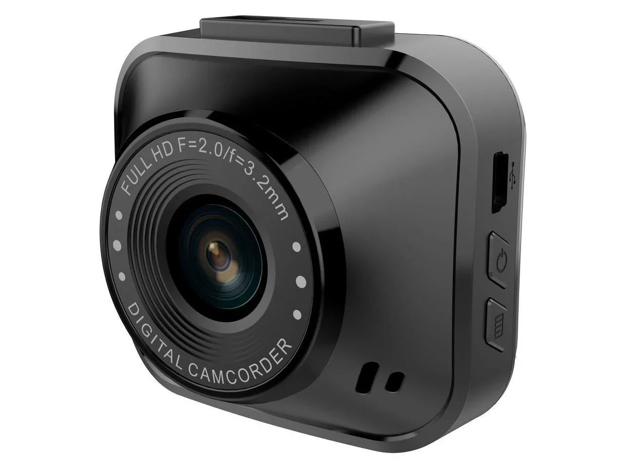 myGEKOgear - Orbit 122 - 1080P Dash Cam, -Sensor, 8GB MicroSD Card and 2 Blindspot Mirrors Included