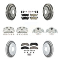 Transit Auto Front Rear Disc Brake Caliper Coated Rotors And Semi-Metallic Pads Kit (10Pc) For 2010-2017 Ford Expedition Lincoln Navigator -102718N