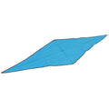 Pre-Owned  Hermes scarf triangle triangular cashmere silk blue ladies (Like New)