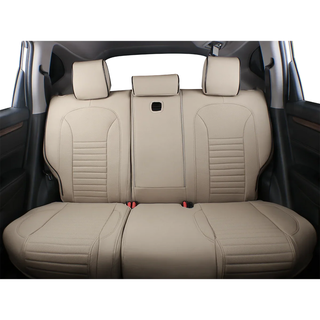 Custom Fit Accord Car Seat Covers for Honda Accord 2010 2011 2012 - Full Set Leatherette(Beige)