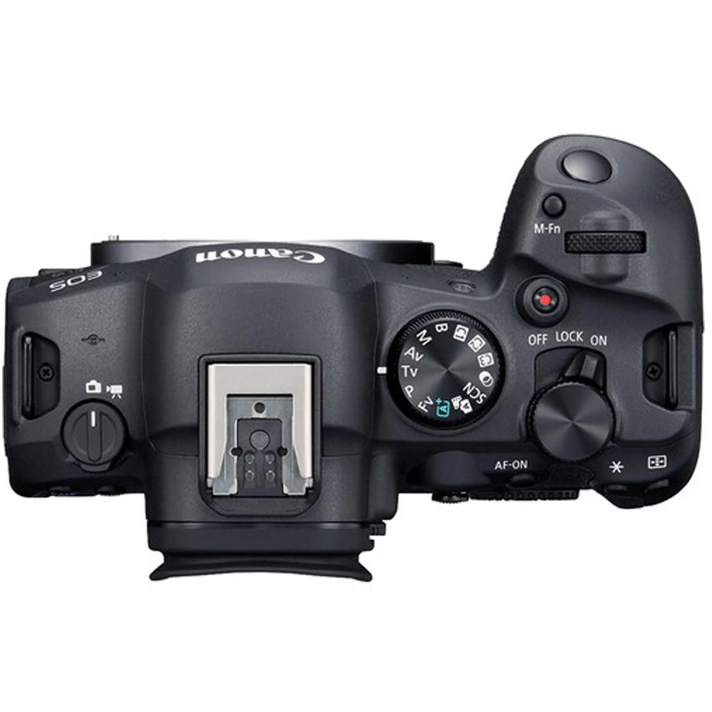 Canon   Mark  Mirrorless Camera with Canon  24-105mm f/4    Lens + 2pc 64GB Memory Cards +  Video Light + Spare Battery + Case & More