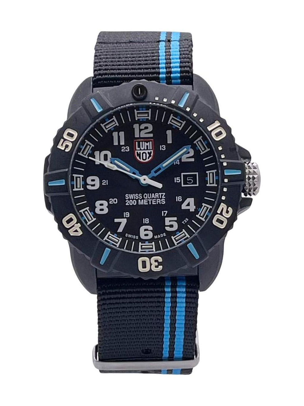Pre-owned Luminox Coronado Series 3020 Carbon Mens Quartz Watch .3023 (Good)