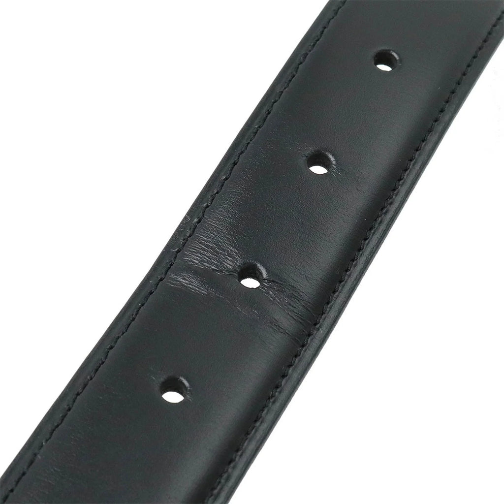 Pre-Owned Cartier Belt Leather Black Actual size approx. 109.5cm  (Like New)