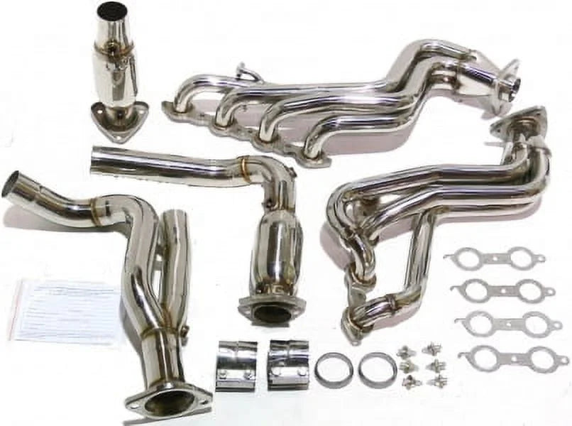 Catted Long Tube Header Fitment For 00 to 03 Chevy/ 1500 4.8L/5.3L By -