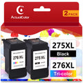 275XL Ink Cartridge for Canon Ink 275 and 276  275XL 276XL -275XL -276XL Combo Pack for Canon Pixma     Printer ( Black,  Tri-Color)