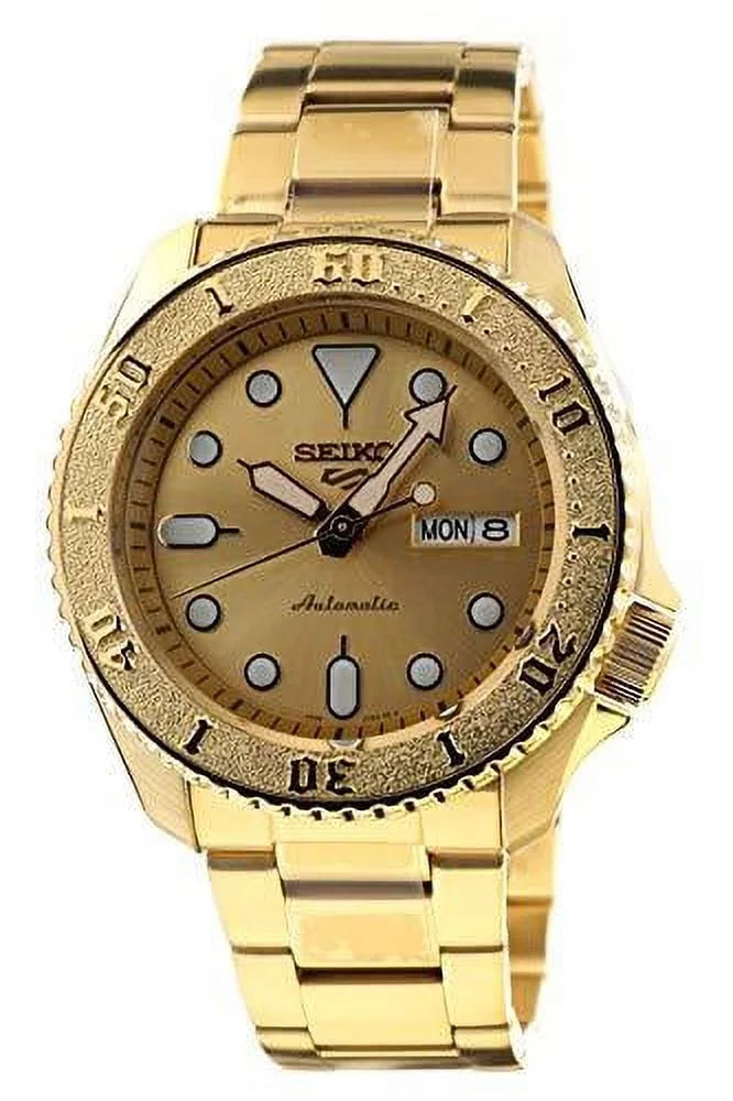 Seiko  Seiko 5 Sports Men's Watch Gold-Tone 42.5mm Stainless Steel