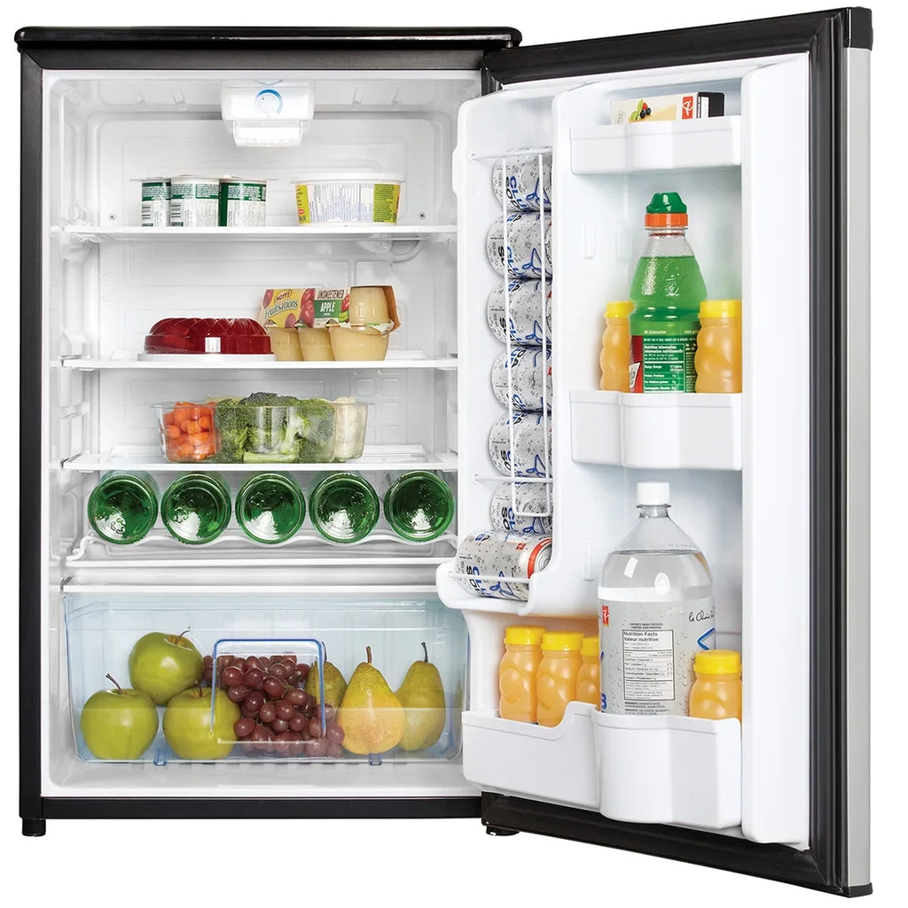 Danby  4.4 Cf All Refrigerator Auto Defrost Glass Cantilever Shelves Estar