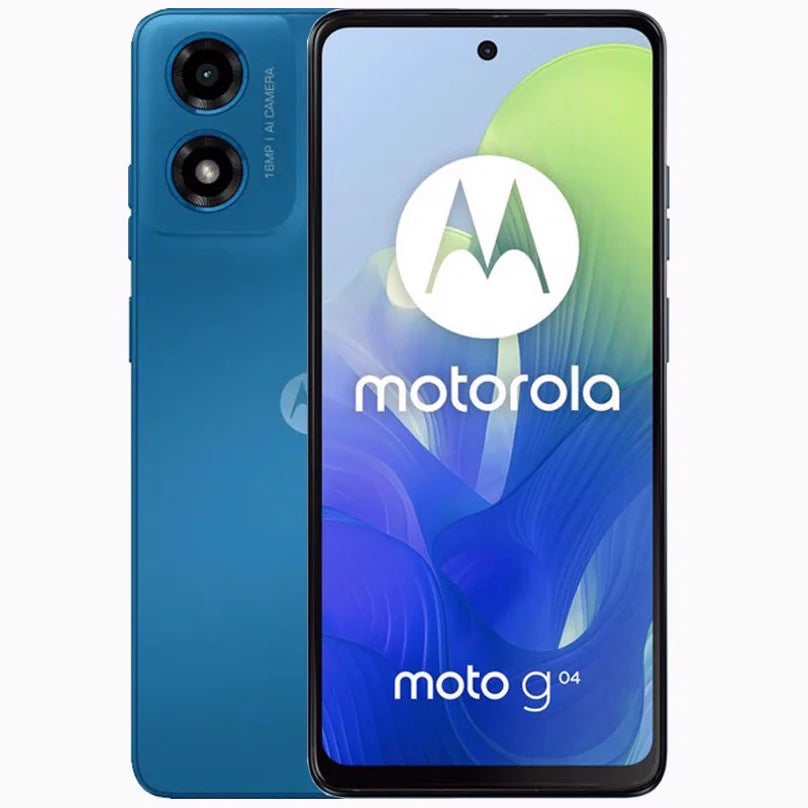 Motorola Moto G04s   64GB  + 4GB  (  |  ) Factory Unlocked 4G/ Smartphone (Satin Blue) - International Version