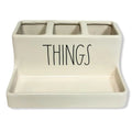 Rae Dunn by Magenta   Black Divided Organizer Home Decor