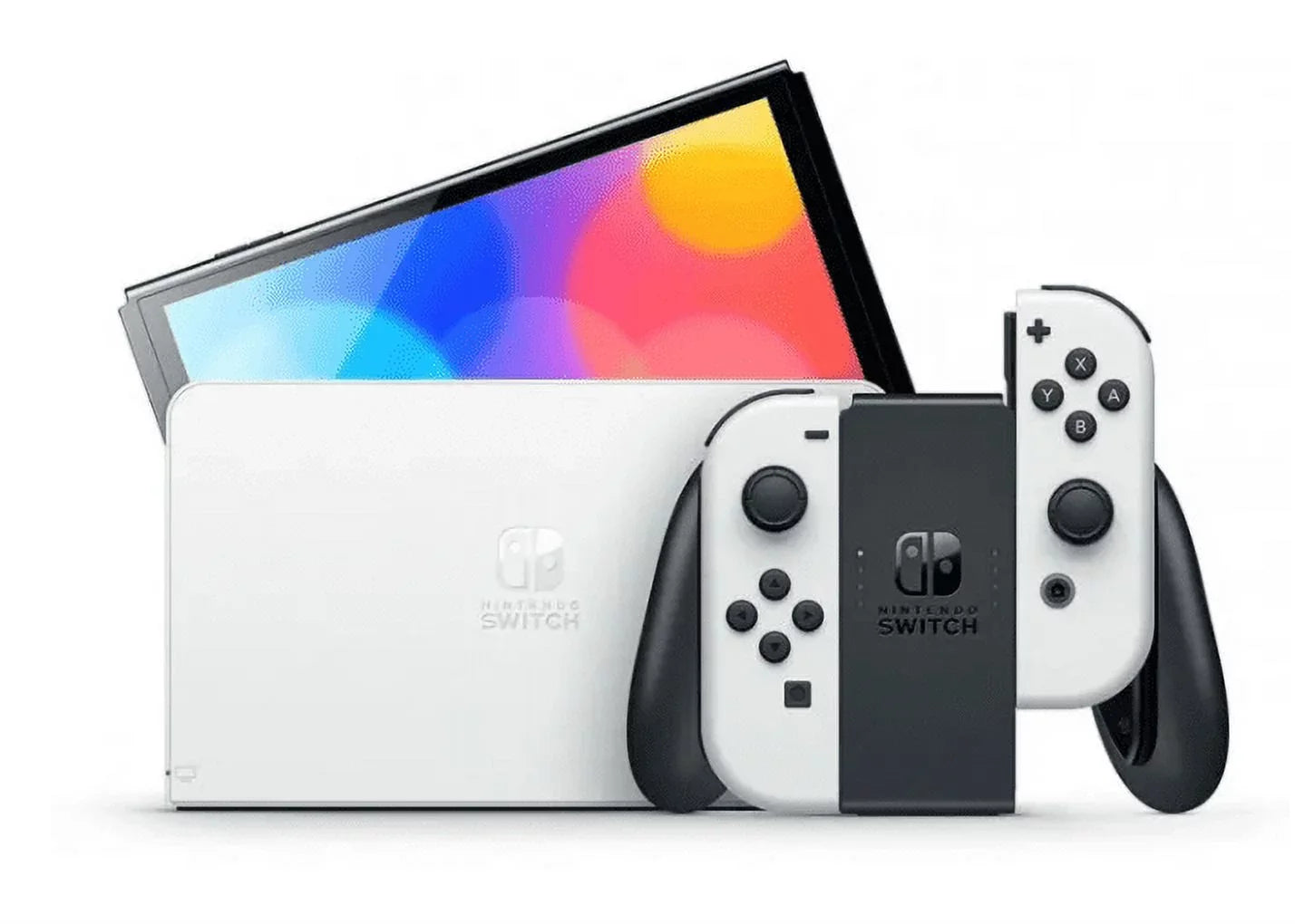 Nintendo Switch ?  (Sw Oled) Model w/ White Joy-Con-Powever Bundle-Import Edition