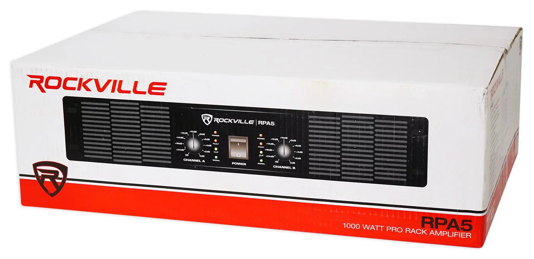 2) Rockville  8“ 800W 4 Ohm  Speakers  Cabinet+ 1000w Amplifier