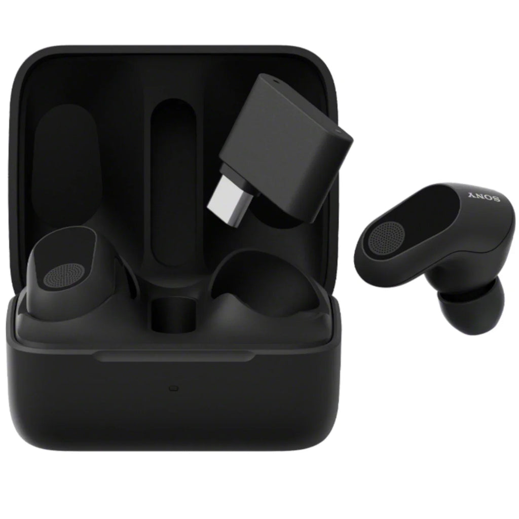 Open Box Sony  Buds Truly Wireless Noise Cancelling Gaming Earbuds, 12 Hours Battery, for , , 360 Spatial Sound, 30ms Low Latency, - Dongle and  Audio (), - Black