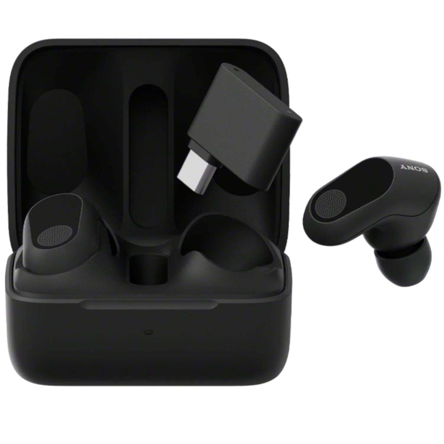 Open Box Sony  Buds Truly Wireless Noise Cancelling Gaming Earbuds, 12 Hours Battery, for , , 360 Spatial Sound, 30ms Low Latency, - Dongle and  Audio (), - Black