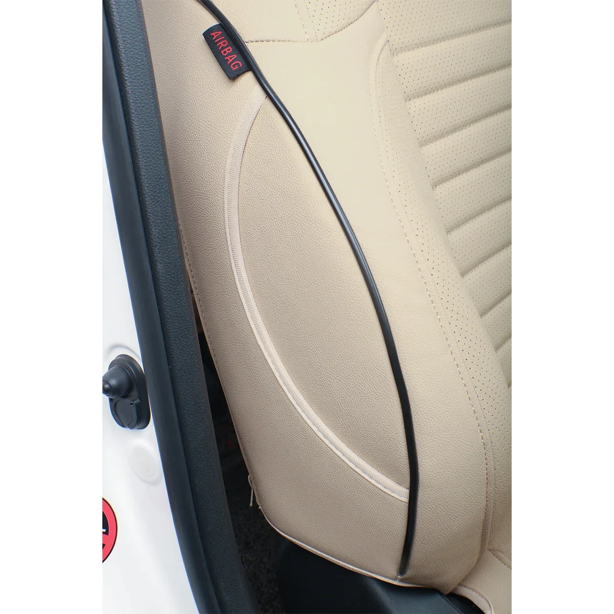 Custom Fit Accord Car Seat Covers for Honda Accord 2010 2011 2012 - Full Set Leatherette(Beige)