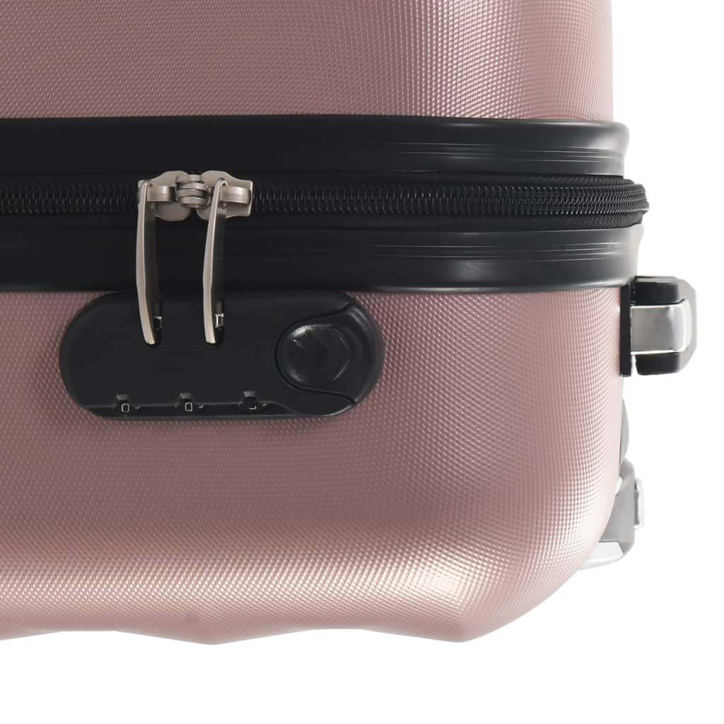 Andoer parcel,Internal 21.7"  Rose Abs Dimensions Abs Shell  8.7" Locks And Shell Castors Suitcase Shell Bussiness 21.7"  14.2" 1106442a WithLocks Vidaxl With
