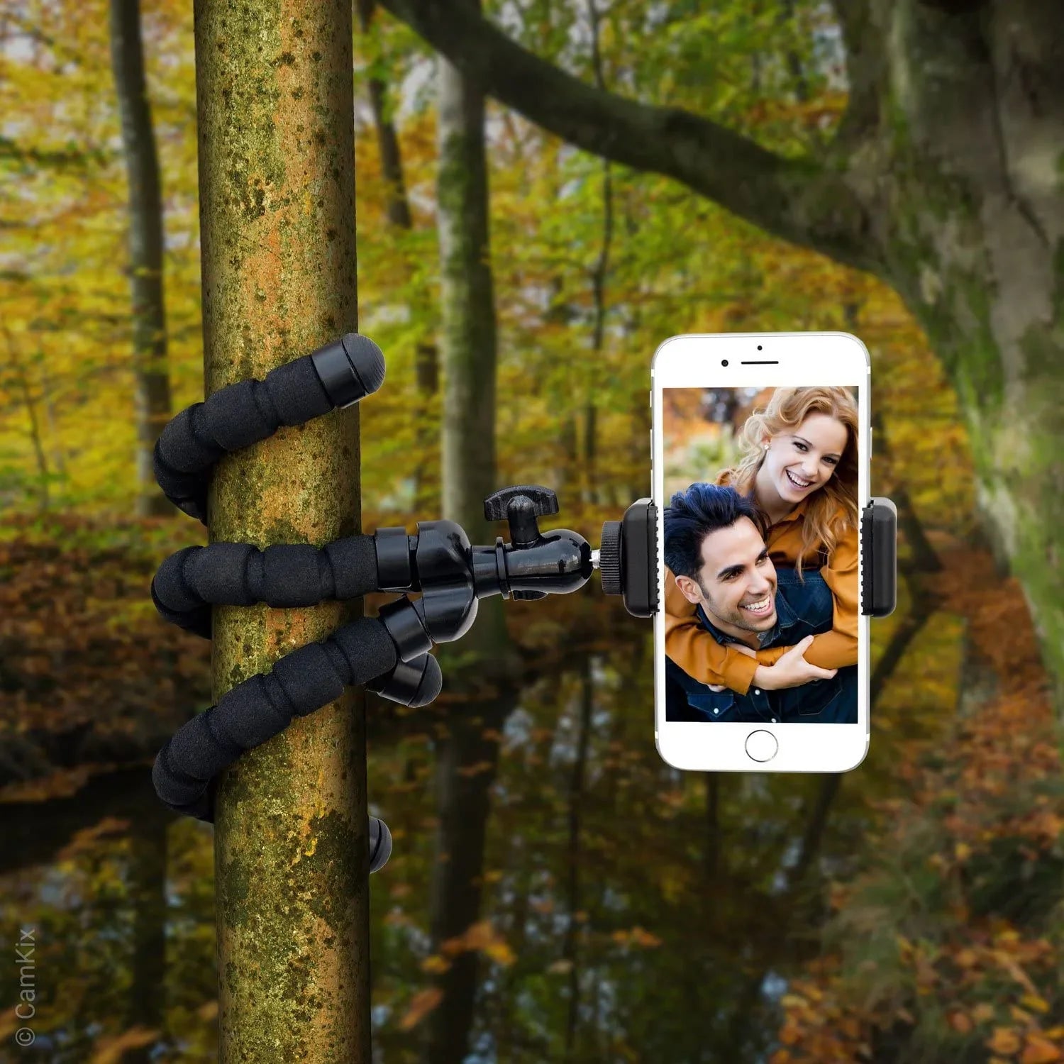 Flexible Cell Phone Tripod and Bluetooth Remote Control Camera Shutter - for iPhone, Samsung Galaxy and Many More -