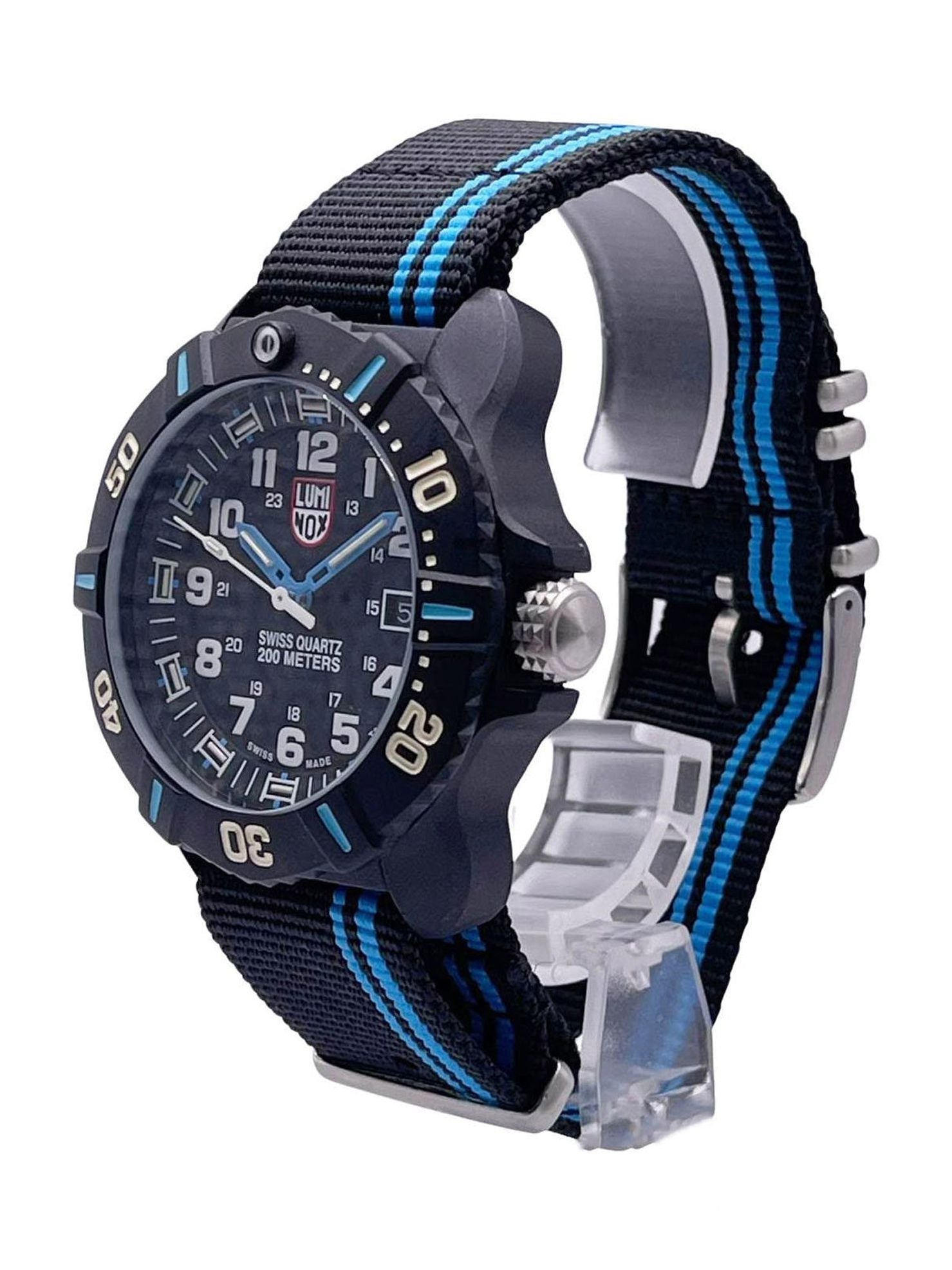 Pre-owned Luminox Coronado Series 3020 Carbon Mens Quartz Watch .3023 (Good)