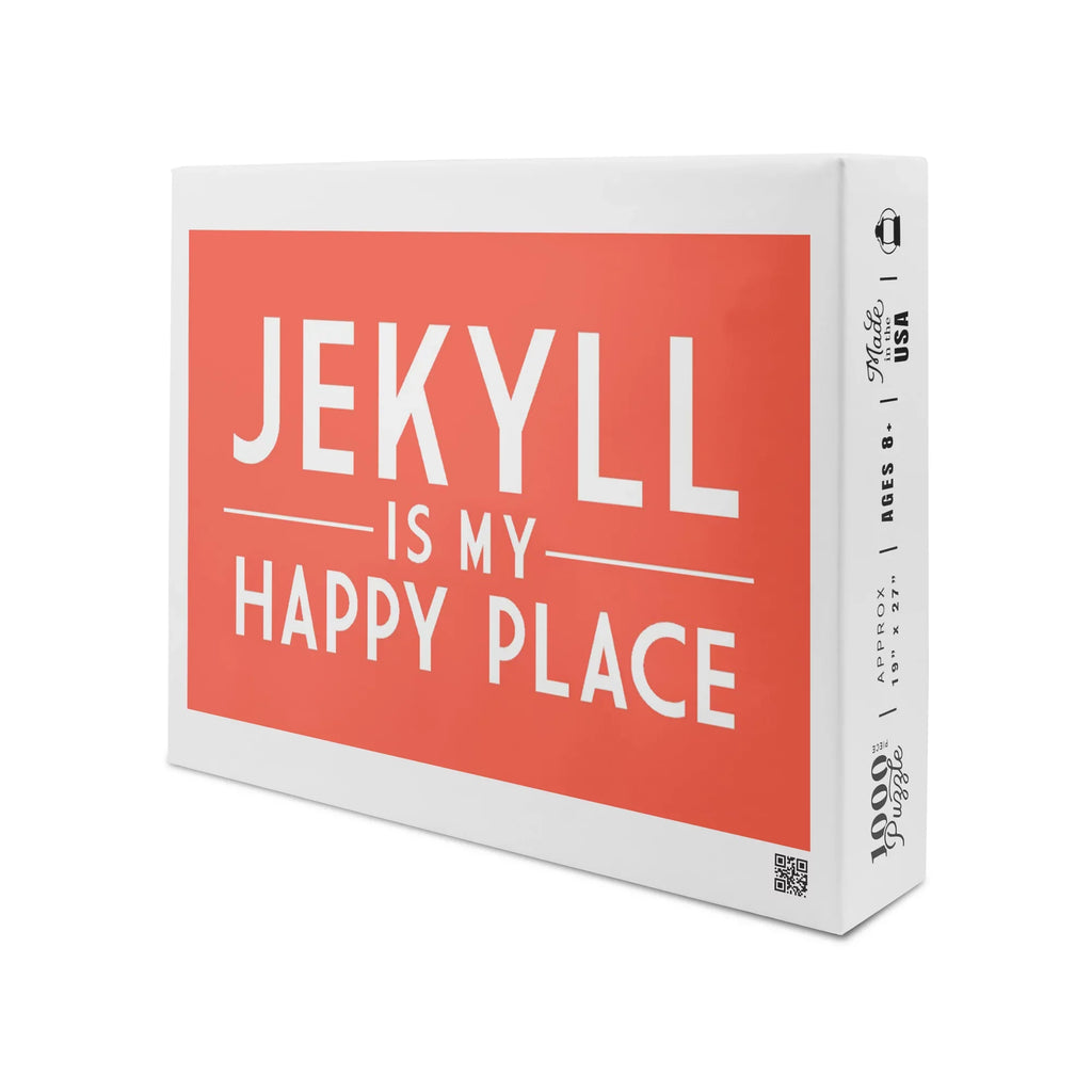 Jekyll Island, Georgia, Jekyll Is My Happy Place, Simply Said (1000 Piece Puzzle, Size 19x27, Challenging Jigsaw Puzzle for Adults and Family, Made in )