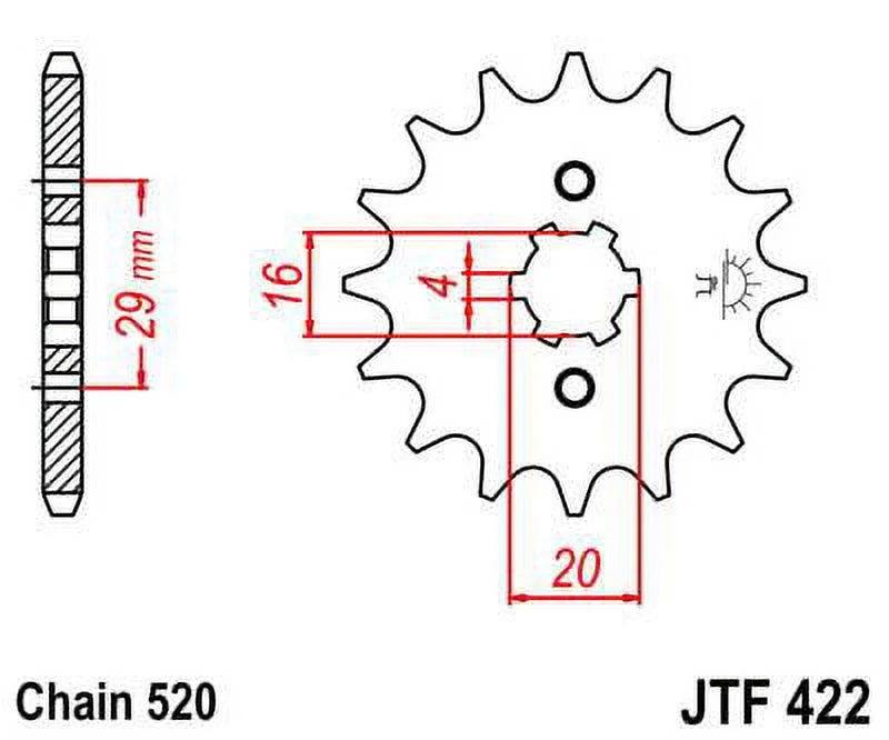 Front & Rear Sproket Kit for   ,- 80-81  Sprockets