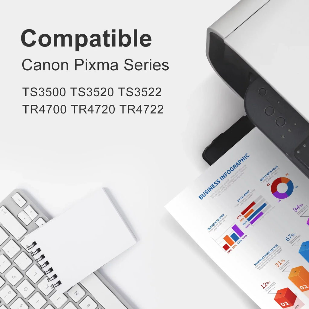 275XL Ink Cartridge for Canon Ink 275 and 276  275XL 276XL -275XL -276XL Combo Pack for Canon Pixma     Printer ( Black,  Tri-Color)