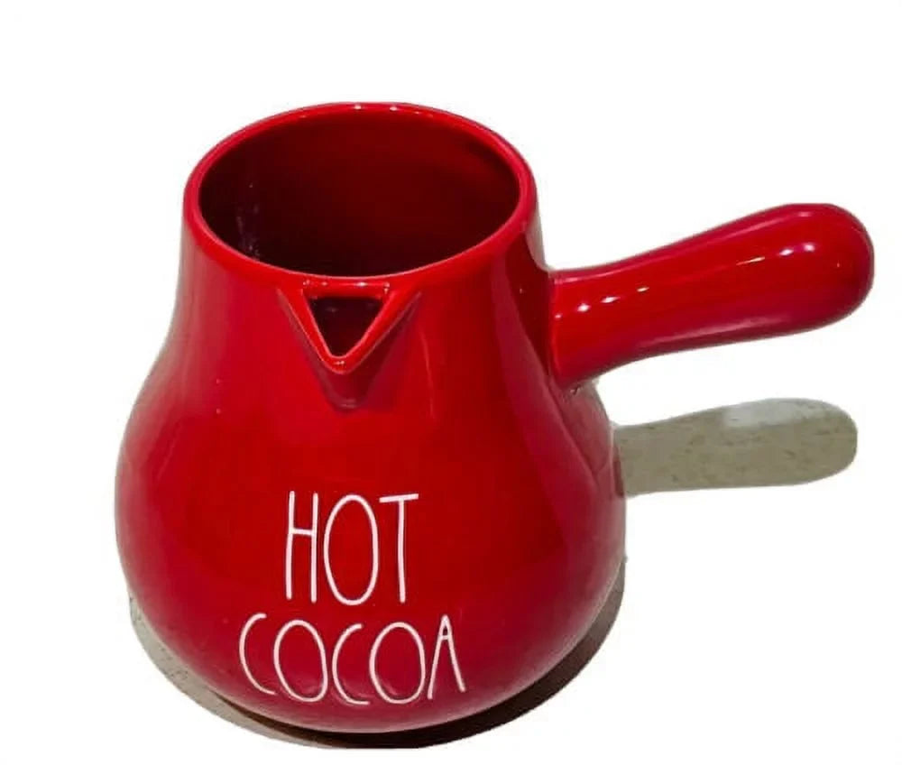Rae Dunn   Pot Red Ceremic with White  Letter Kitchen