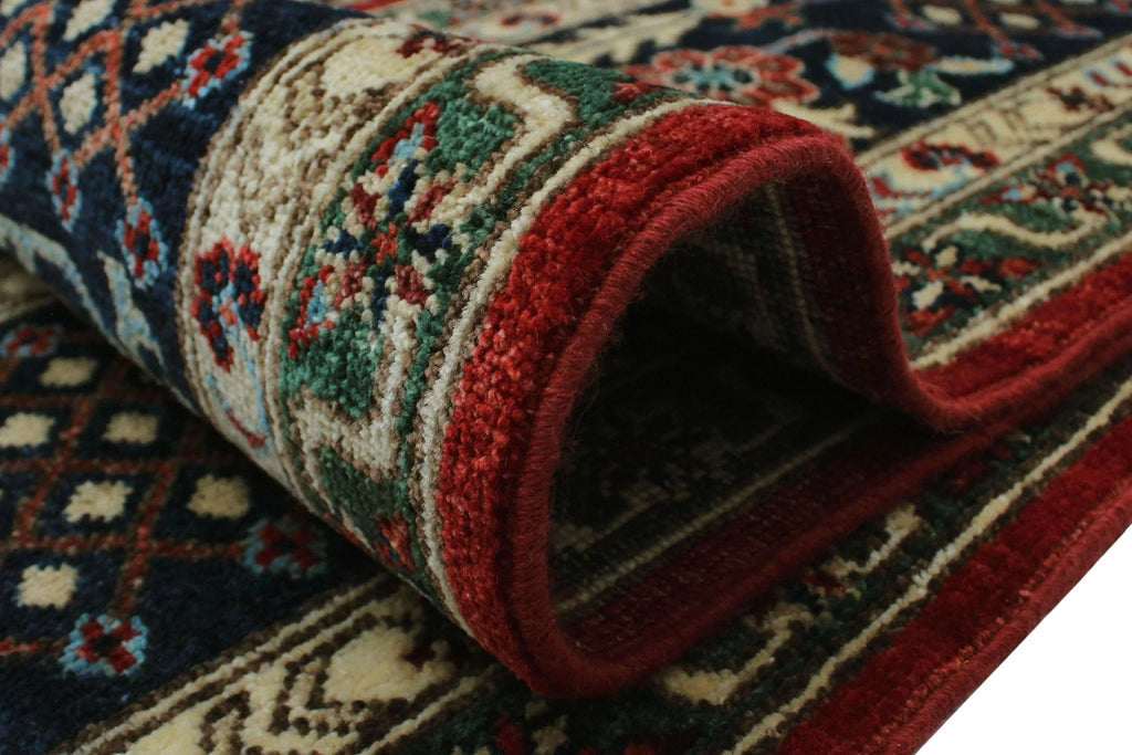 Aria Alonzo Red/Blue Rug, 7'11" x 9'10"